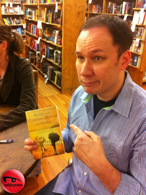 Jamie Ford with Book